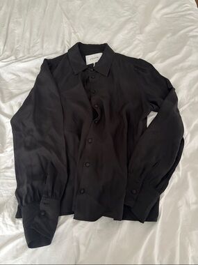 Frame Silk Button Up Shirt